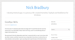Desktop Screenshot of nickbradbury.com