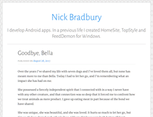 Tablet Screenshot of nickbradbury.com